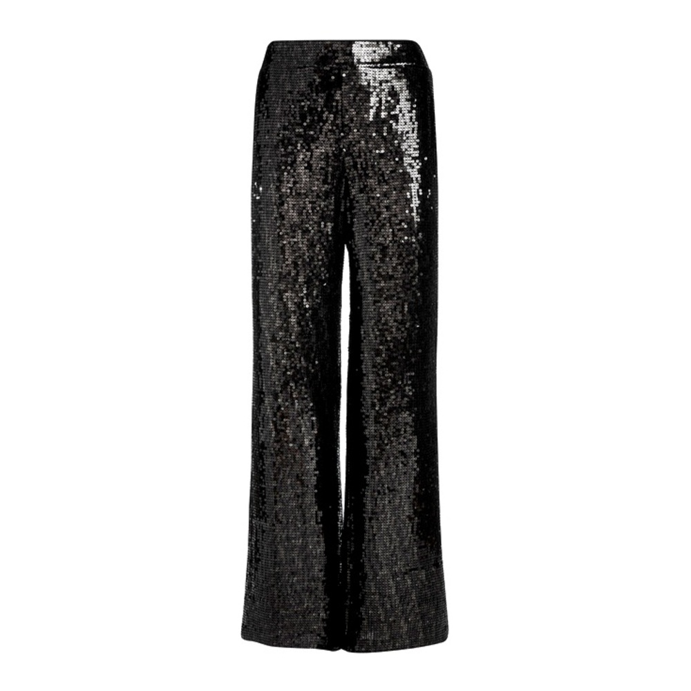 Alice + Olivia Racquel Sequin Wide Leg Pants Sz 4